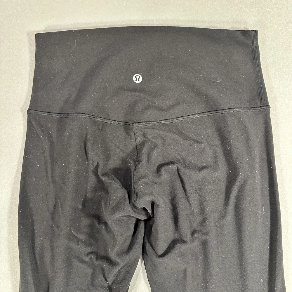 Lululemon Leggings Womens 8 Black High Rise Ankle Yoga Athletic Stretch Gym